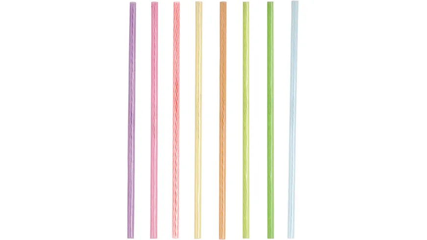 Kikkerland wiederverwendbare Strohhalme Rainbow 24 Stk.