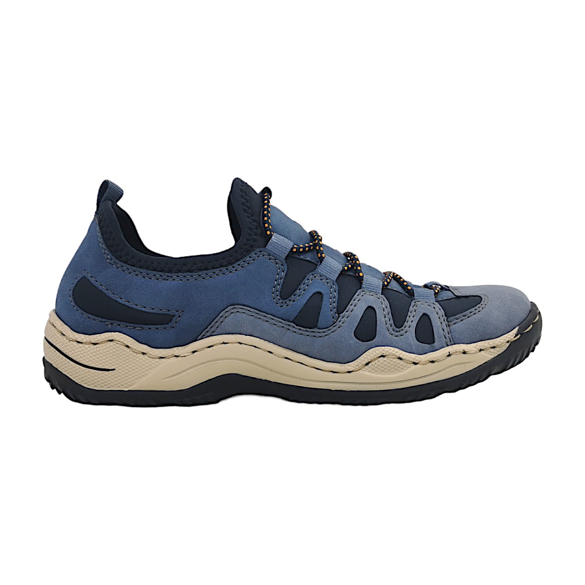 Rieker Nabukino/Morelia/Scuba L0546-14 Blau 14 Lightblue/ Jeans/ Navy