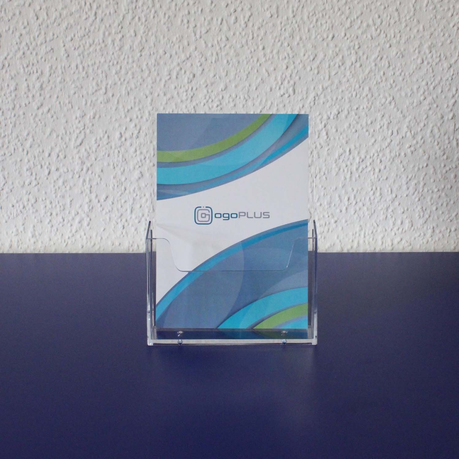 ogoPLUS Zeitungsständer Prospektständer DIN A5 Hochformat Prospekthalter Flyer-Ständer