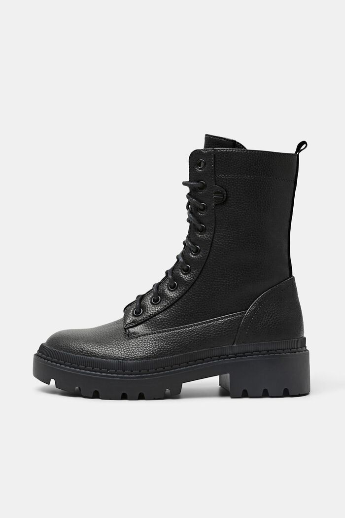 Schnürboots aus veganem Leder
