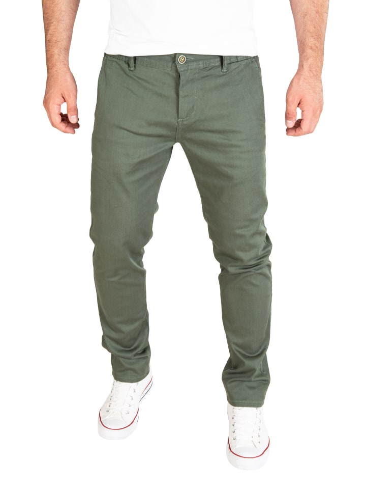 Pittman Stretch Chino Hose Andrew in Khaki günstig kaufen