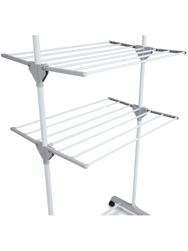 Lifa Living Wäscheständer in Weiß/ Grau - (B)126 x (H)160 x (T)57 cm günstig kaufen onesize