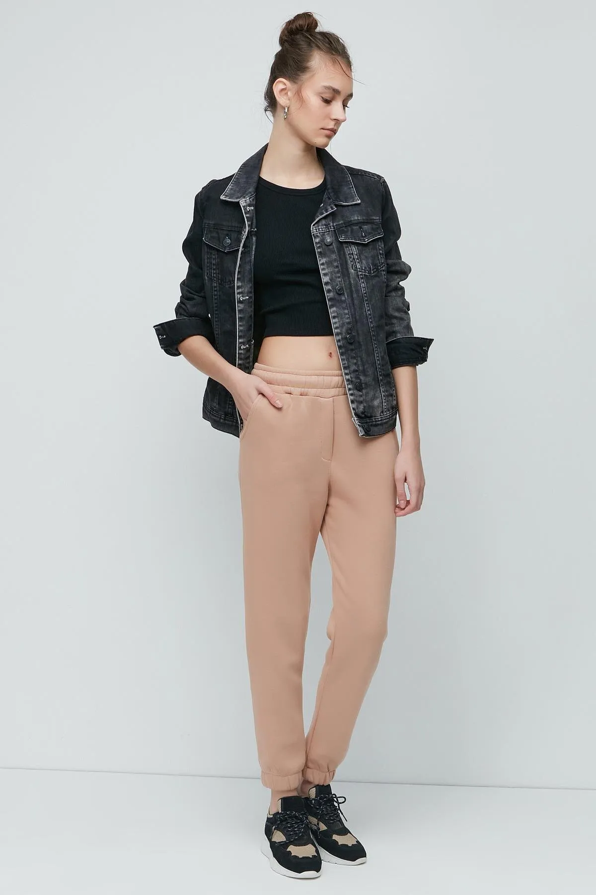 C&City  Basic Jogger Jogginghose 902 Creme