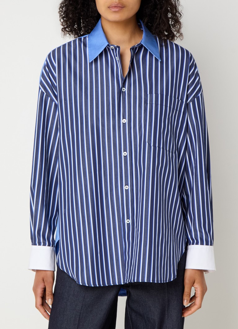 Camicia a righe Sandro con taschino sul petto