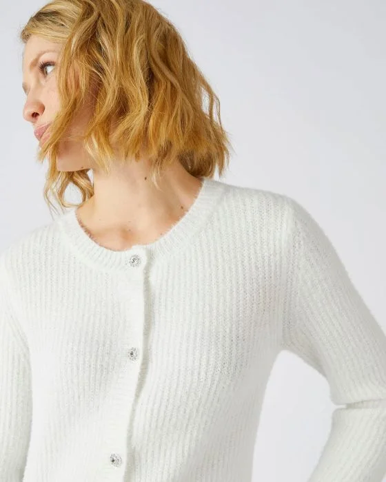 Cardigan maille perlée