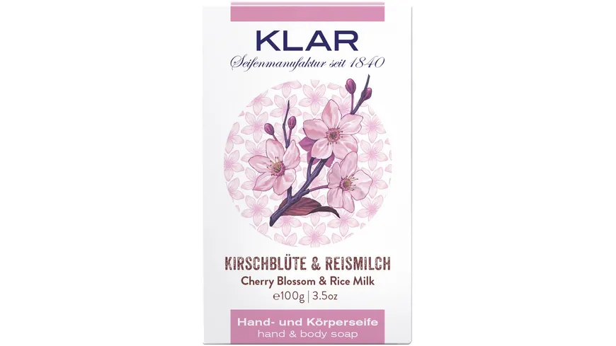KLAR'S Seife Kirschblüten 100 g