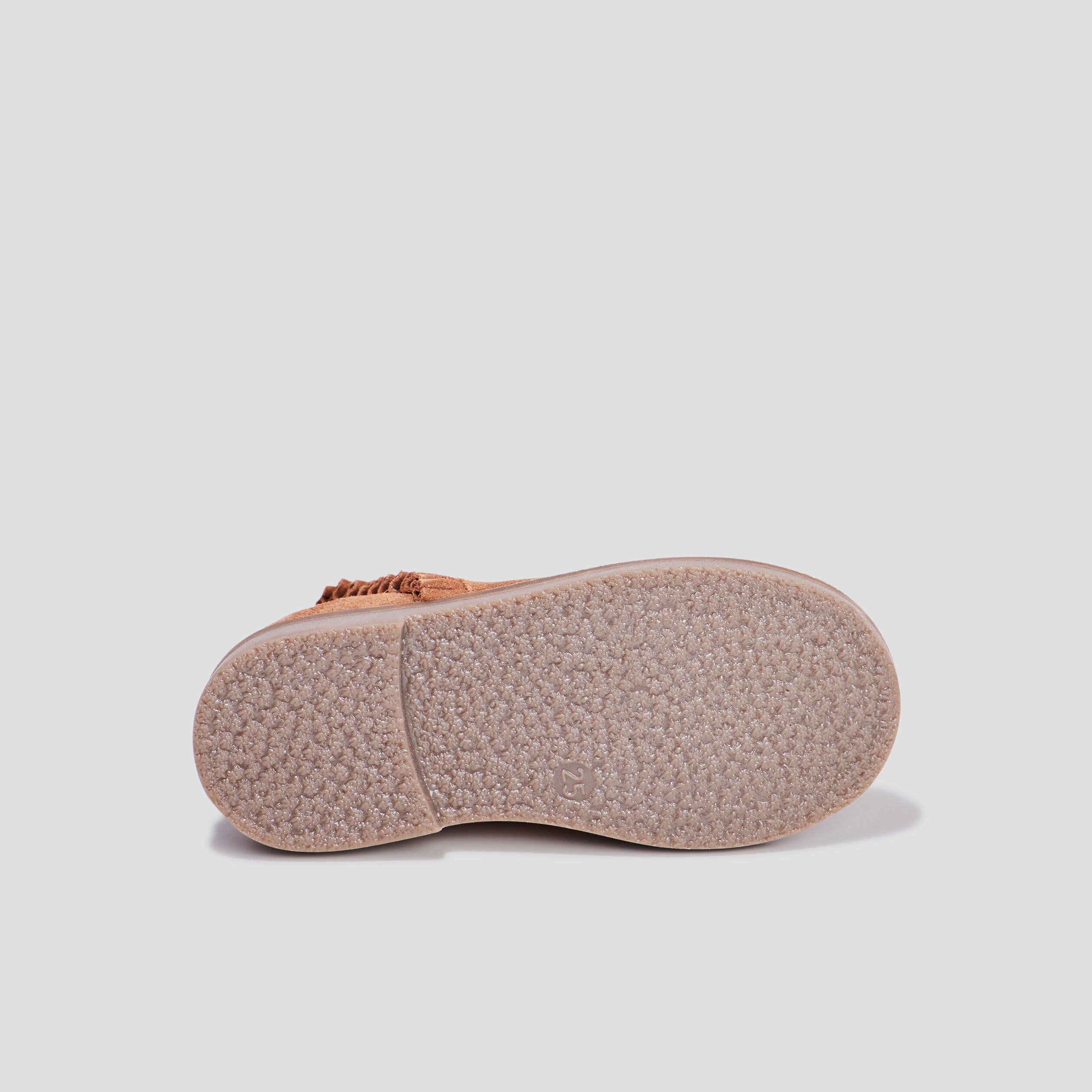 Bottines à volants en cuir camel fille | La Halle