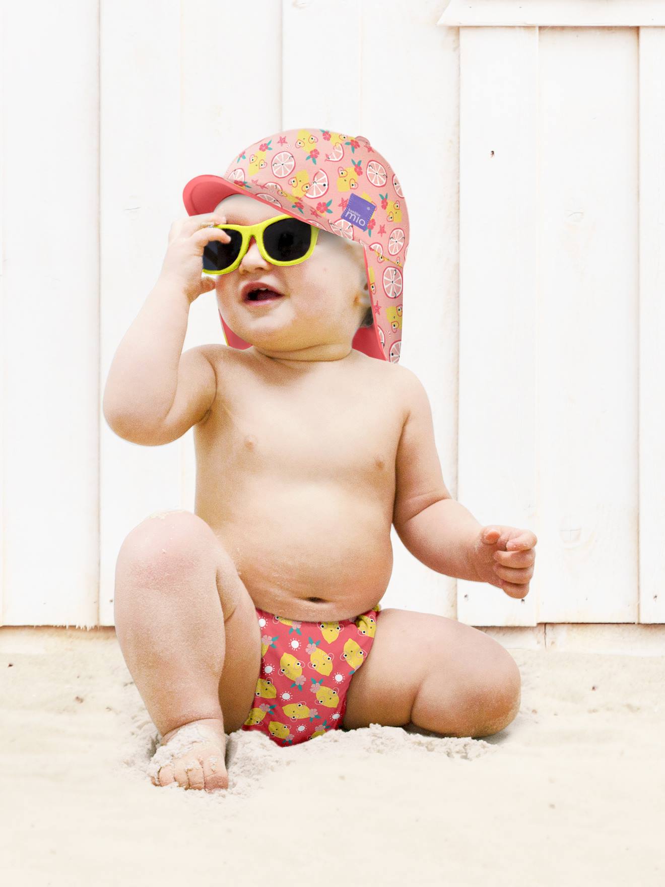 Couche de bain lavable 2 ans+ BAMBINO MIO ananas festif