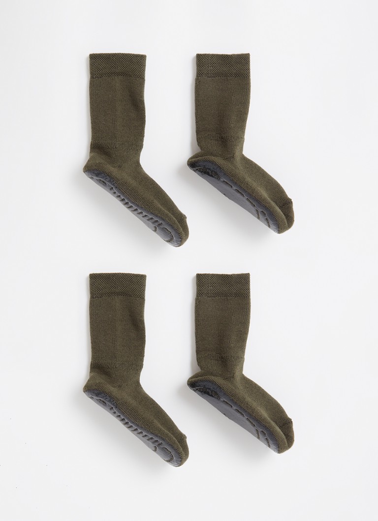 Chaussettes Ewers House en laine mélangée antidérapantes, lot de 2