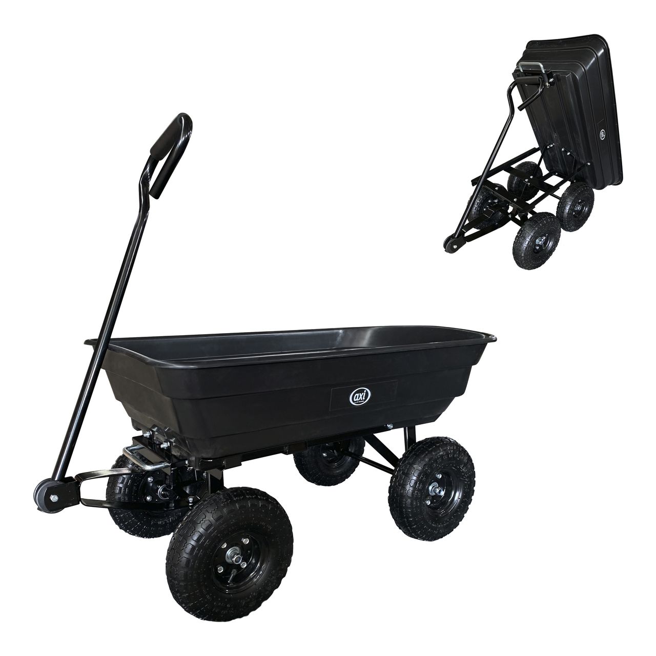 AXI AG75 Gartenwagen mit Kipper Schwarz