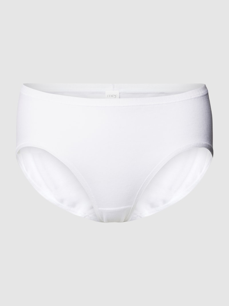 Slip mit feiner Stickerei in weiß