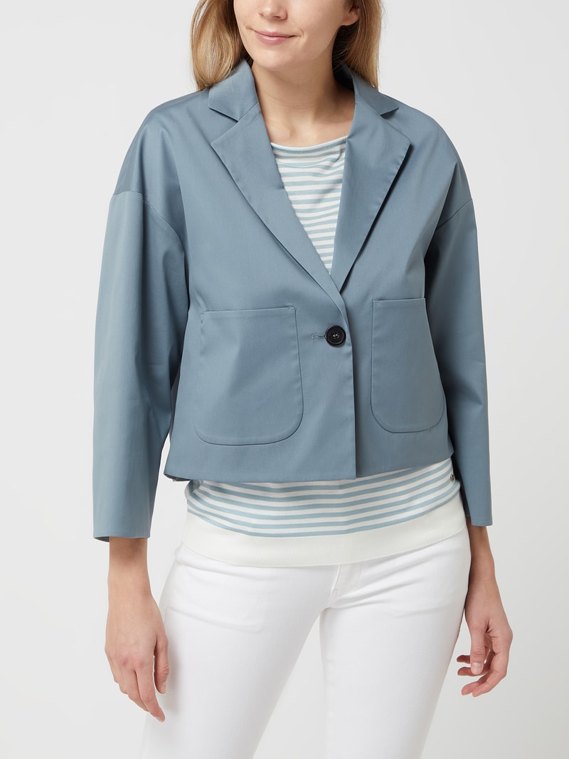 Blazer mit 1-Knopf-Verschluss in ozean blau