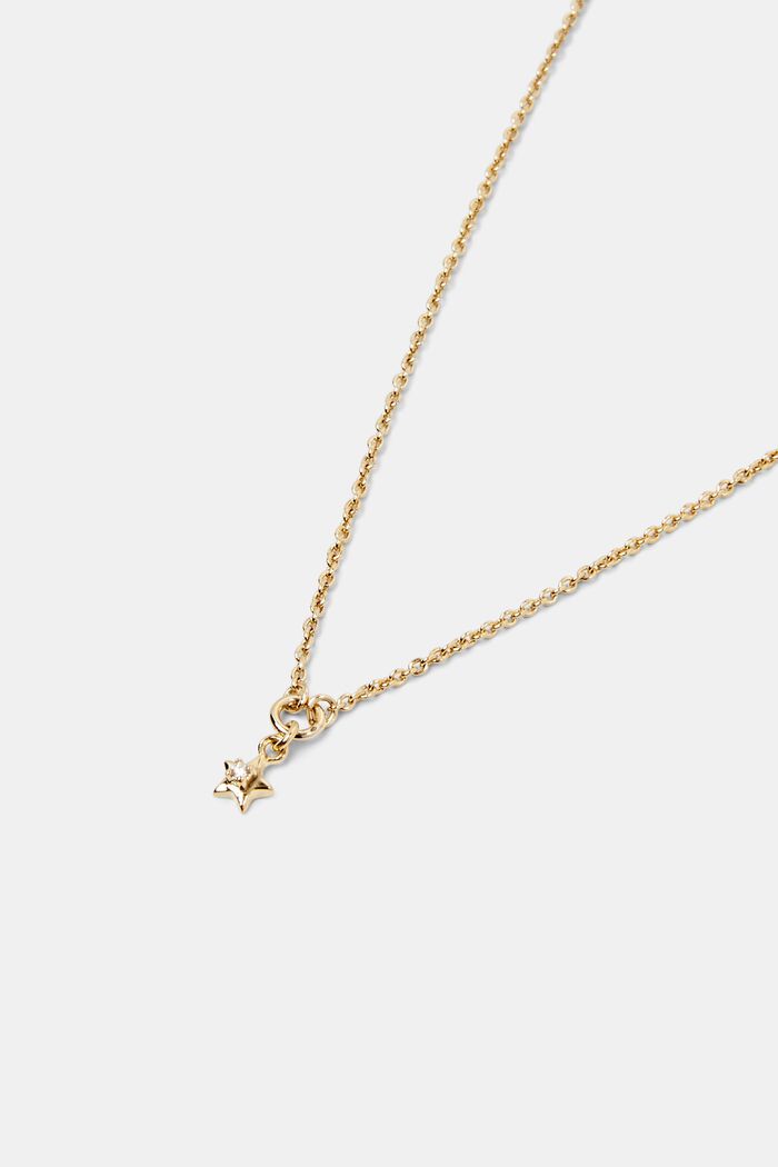 Sterling Silber Halskette mit Diamantanhänger