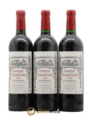 Château l'Église Clinet  1998 - Lot de 3 Bouteilles