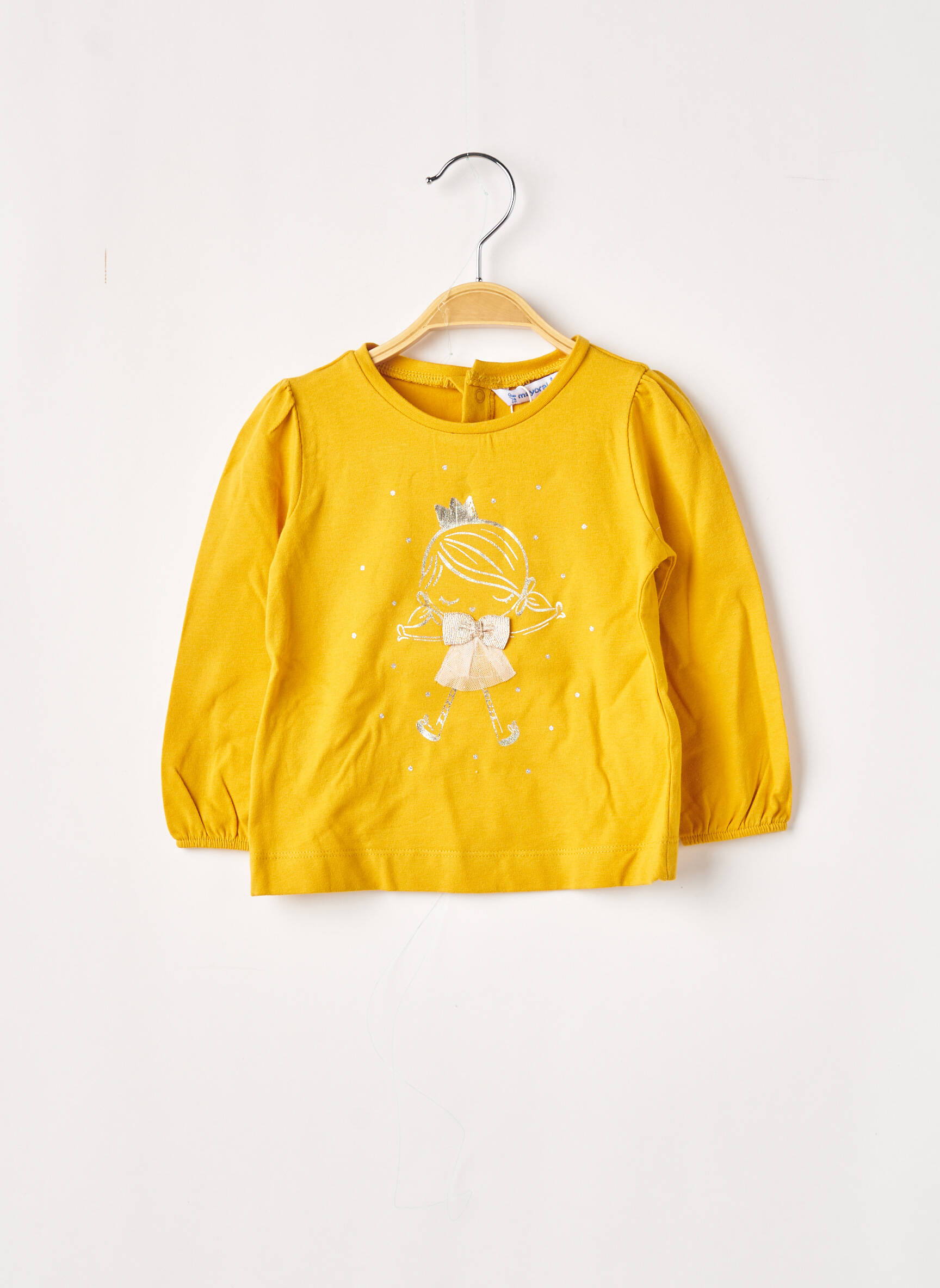 Mayoral Tshirts Fille couleur jaune