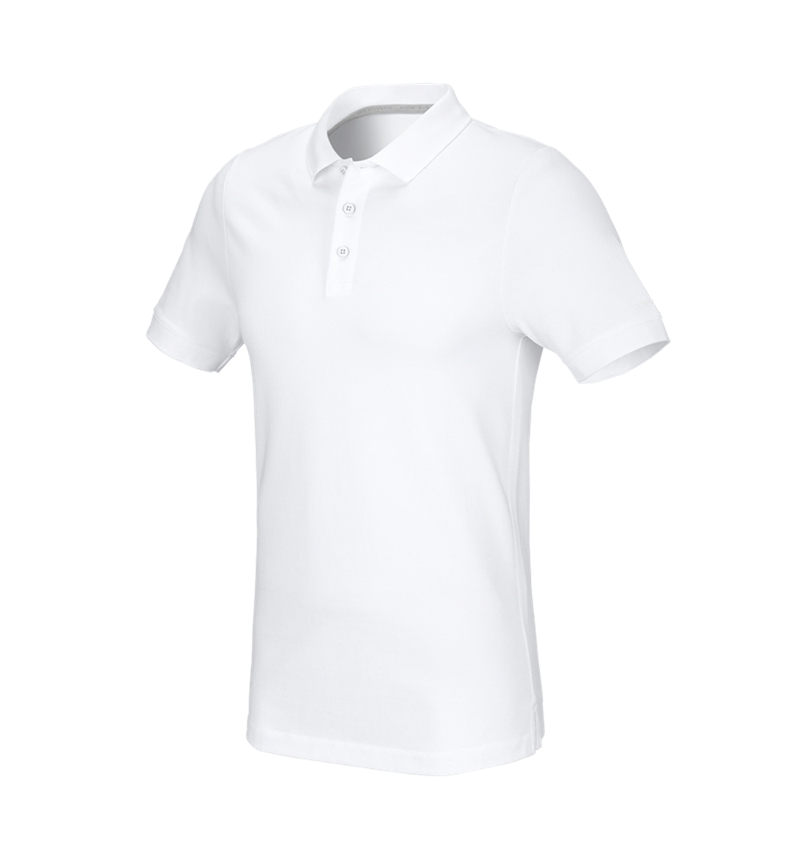 e.s. Piqué-Polo cotton stretch, slim fit