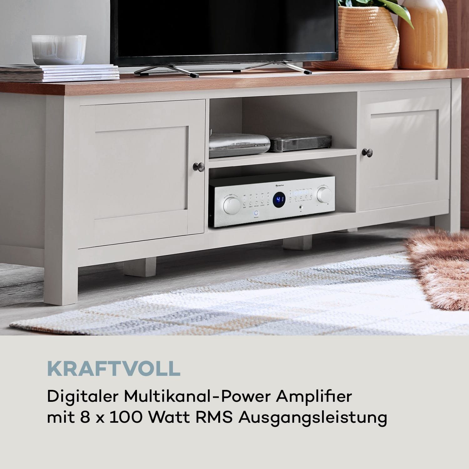 Auna AMP-CD950 DG Audioverstärker (Anzahl Kanäle: 4-Kanal, 800 W)