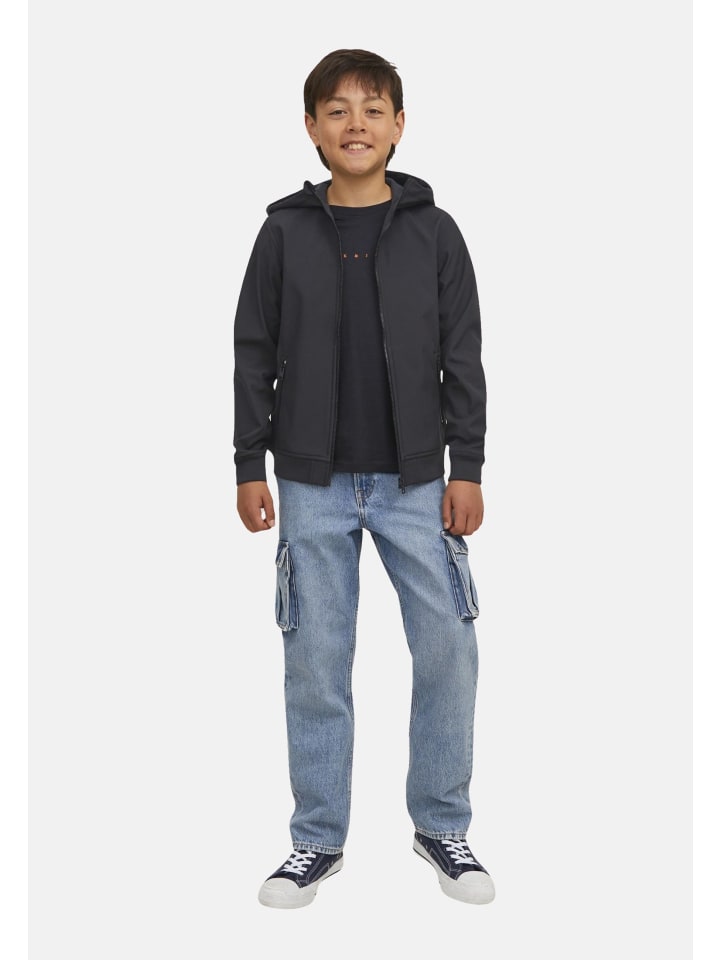 JACK & JONES Junior Softshelljacke 'Basic' in schwarz günstig kaufen