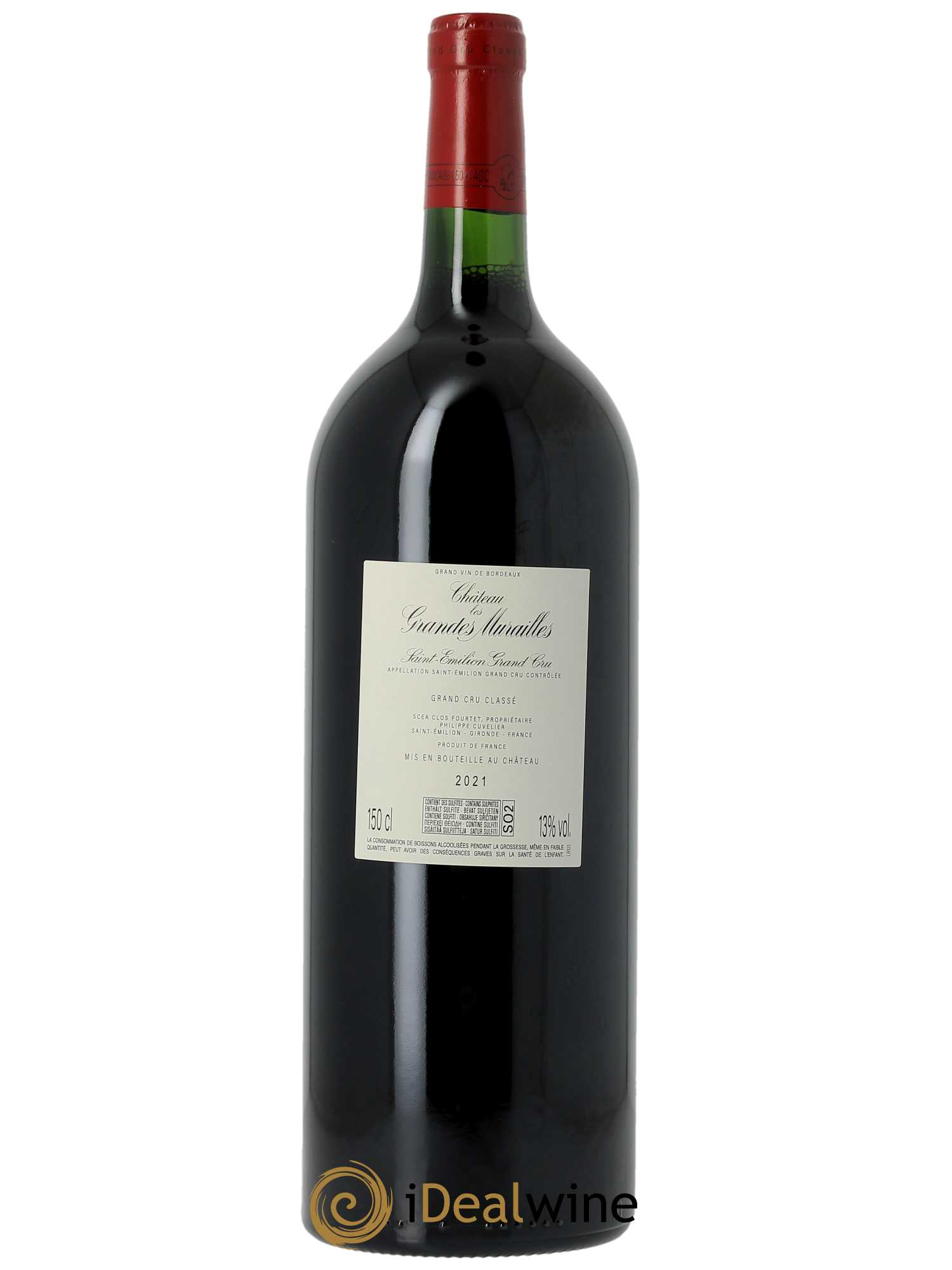 Château les Grandes Murailles Grand Cru Classé (CBO à partir de 3 mg) 2021 - Lot de 1 Magnum