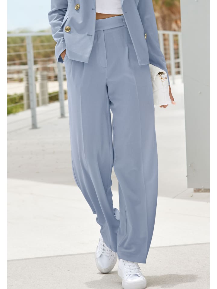 LASCANA Palazzohose in hellblau günstig kaufen