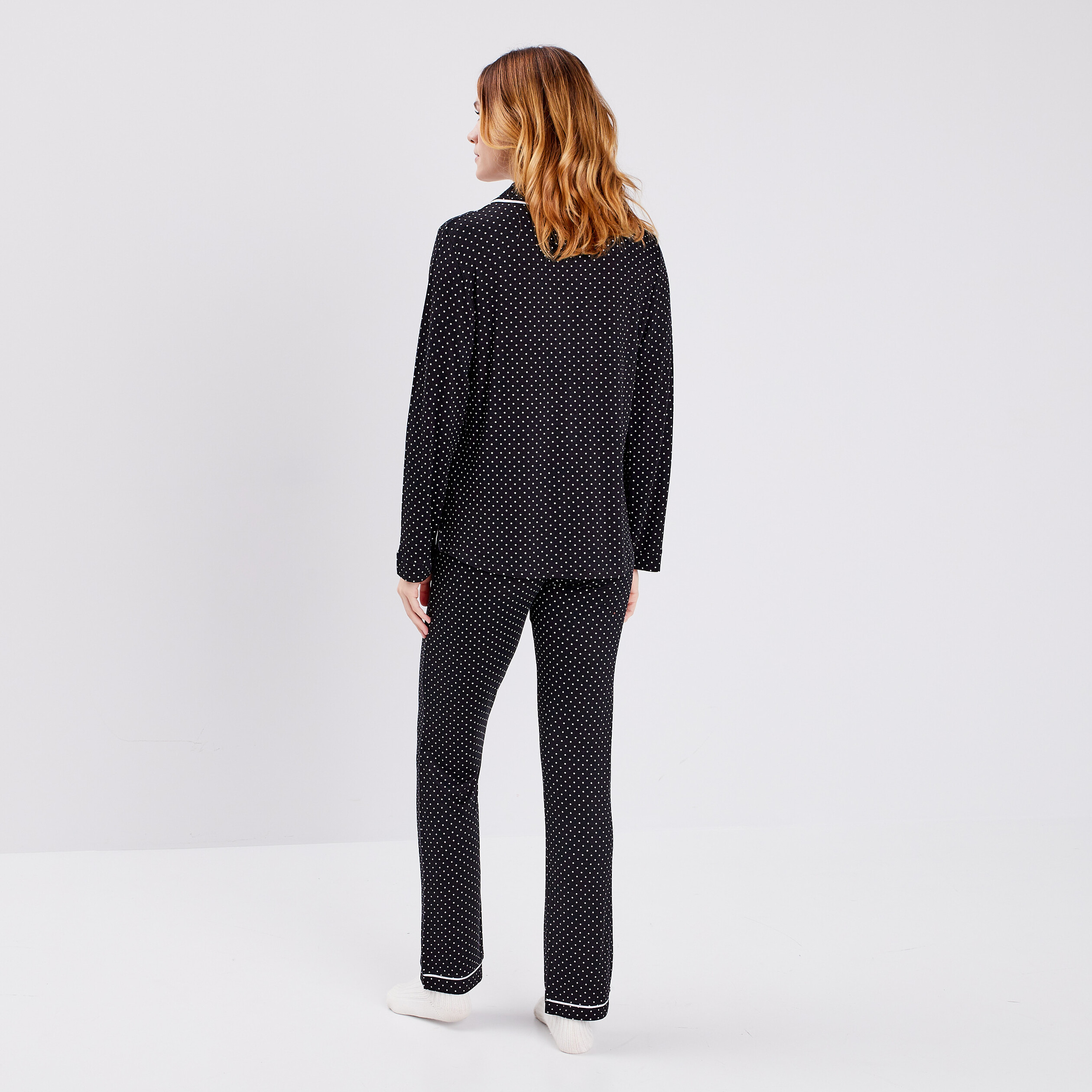 Ensemble pyjama 2 pièces noir femme | La Halle