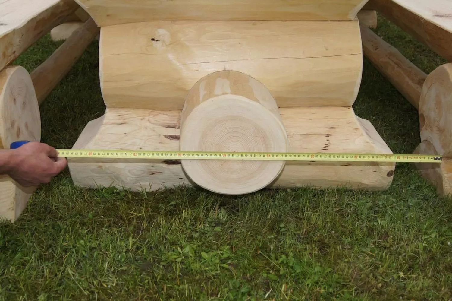 PureHaven Bierzeltgarnitur Luxus-Holzgarnitur Schweden 295x90x80 cm