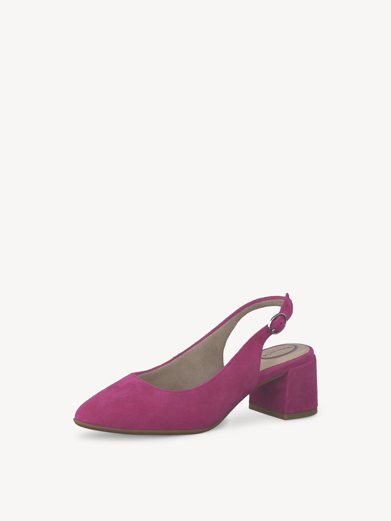 Escarpin en cuir - rose fuchsia