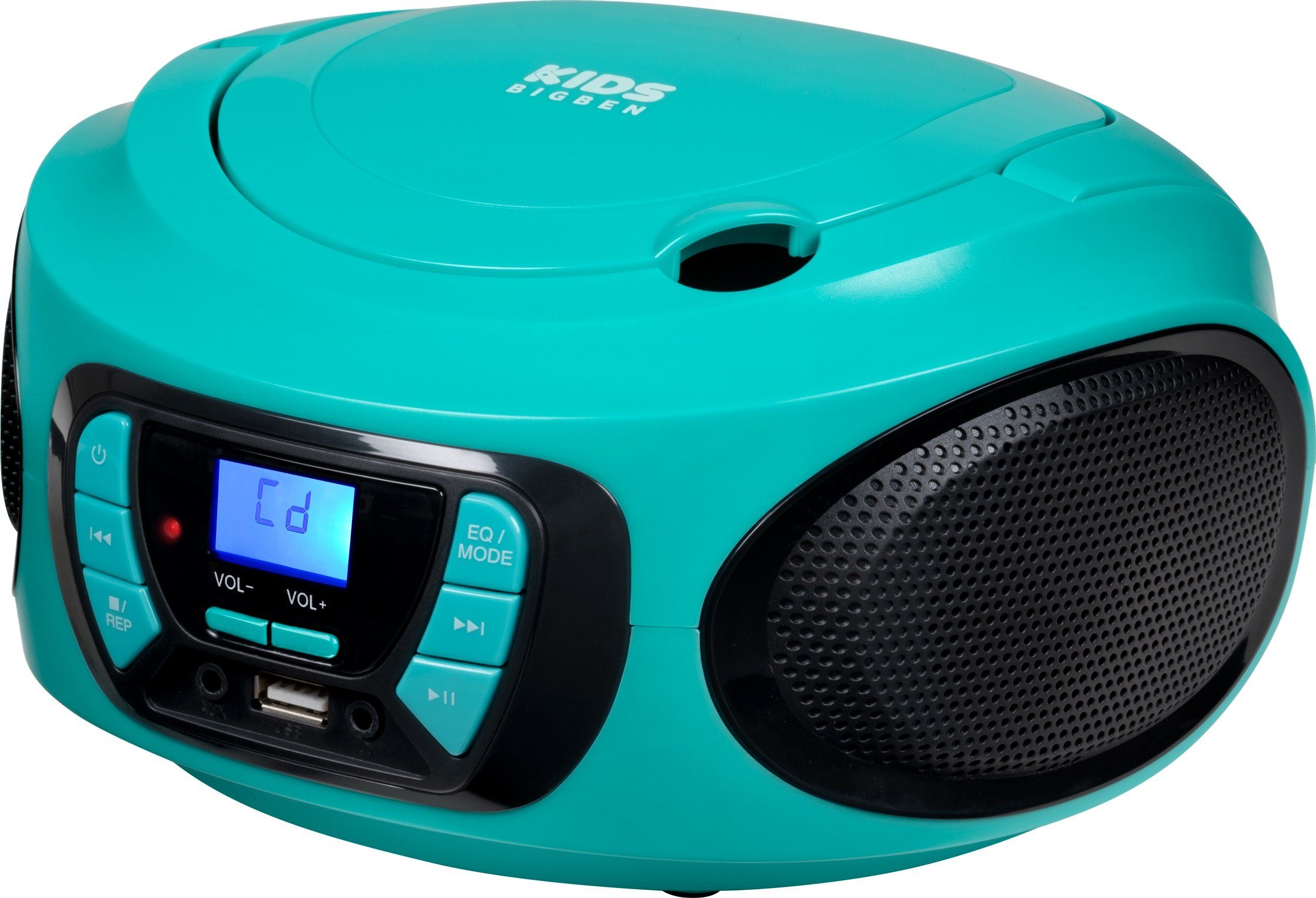 BigBen Kids Tragbares CD/Radio AU387315 USB/BT blau CD-Radiorecorder (FM-Tuner)