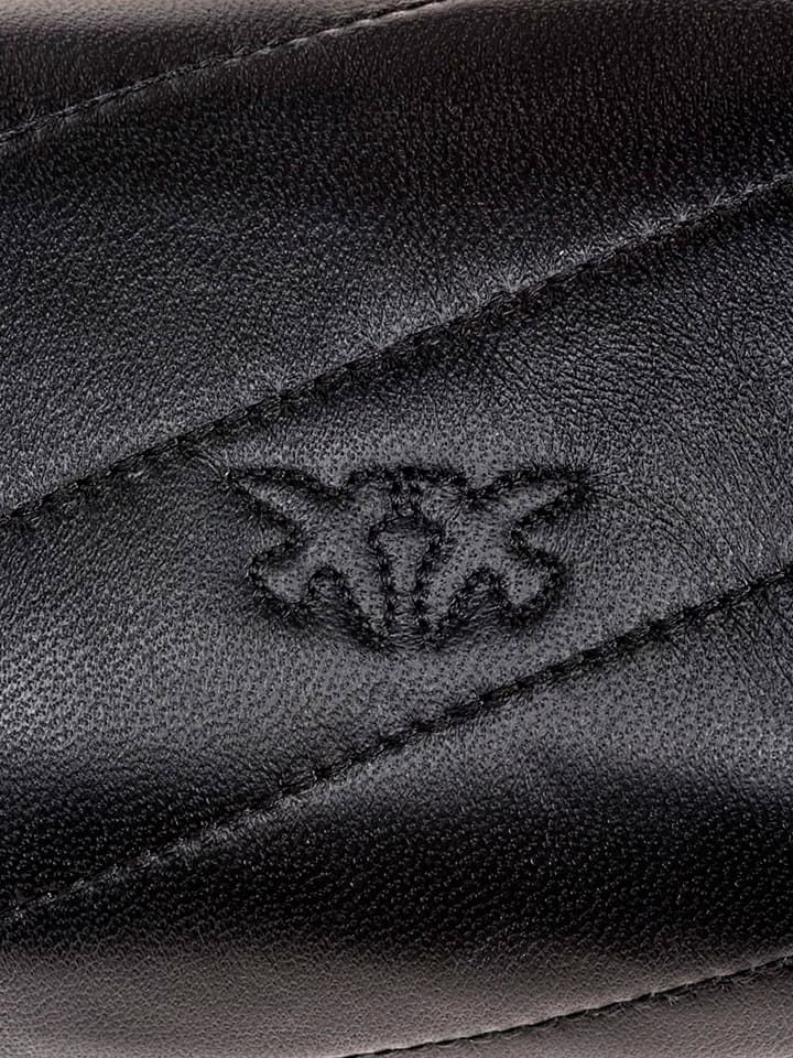 Pinko Leder-Umhängetasche in Schwarz - (B)14 x (H)8 x (T)4 cm günstig kaufen onesize