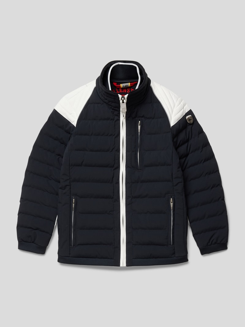 Funktionsjacke mit Reißverschlusstaschen in olivgrün
