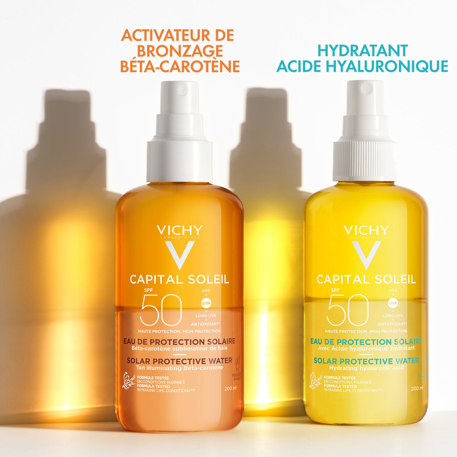 Vichy Capital Soleil SPF50 Eau de Protection Solaire Hydratante 200 ml
