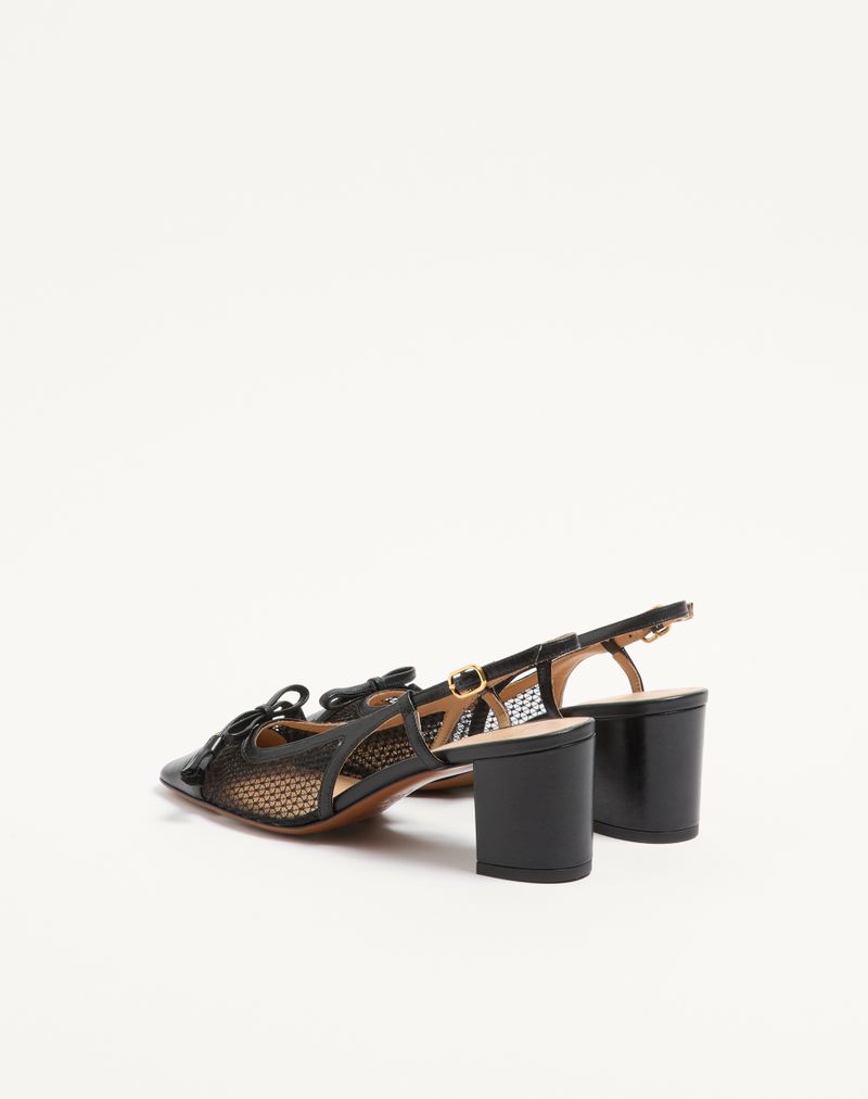 Valet Du Roi 60mm Mesh e Sapatos Slingback Infantis