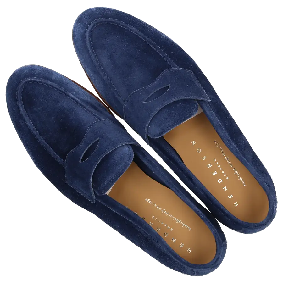 Henderson - Loafer 74400 Veloursleder - blau