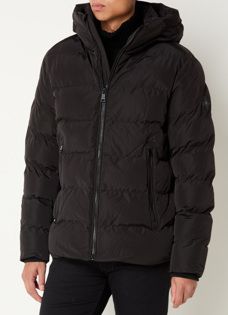 Airforce Robby padded jacket with hood and zip pockets