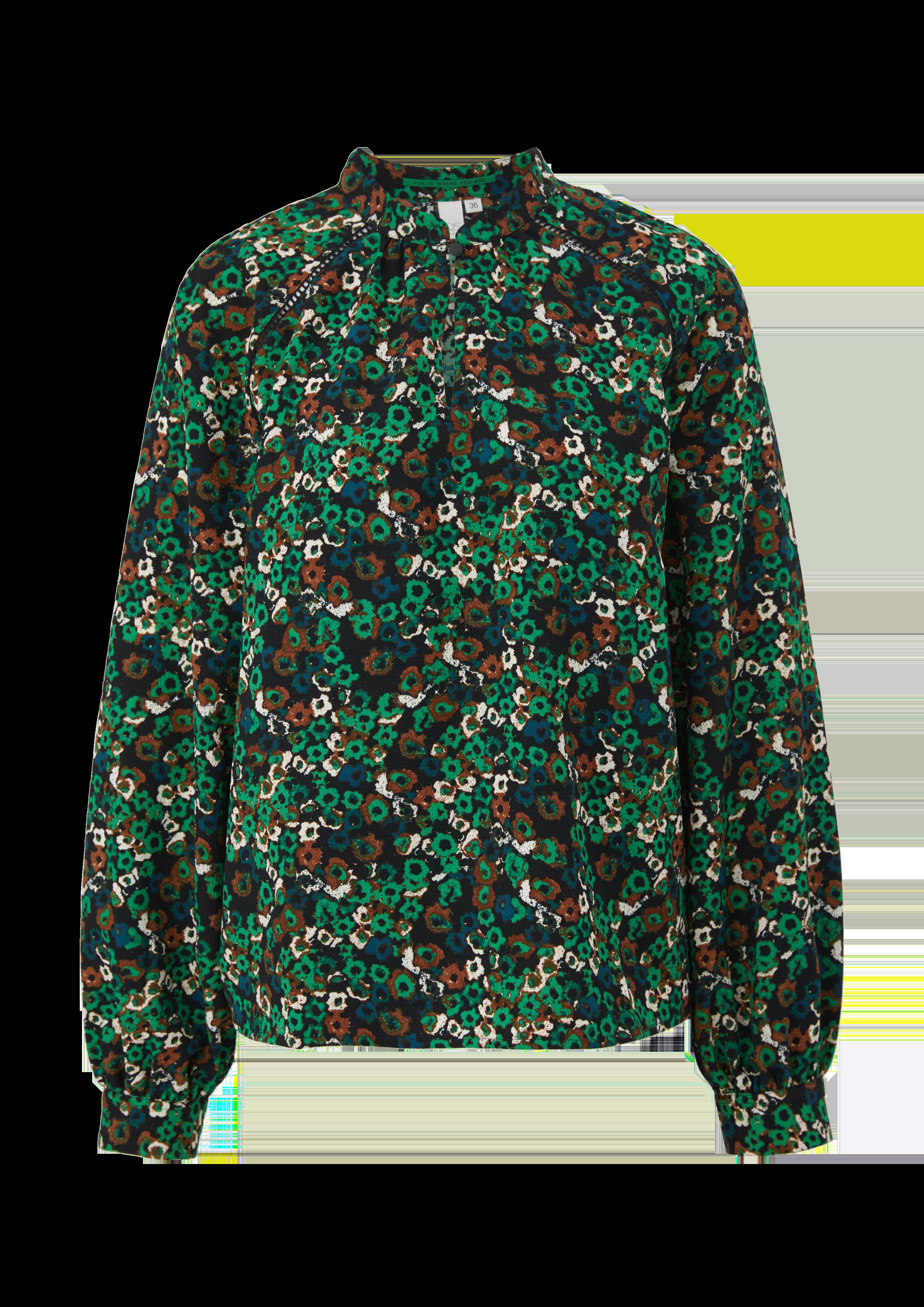 Leichte Bluse mit Alloverprint  2117759-76A5
