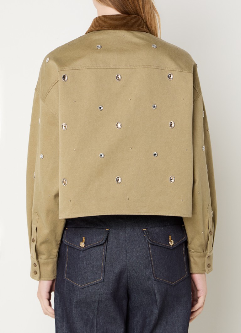 Camicetta corta Sandro decorata con strass