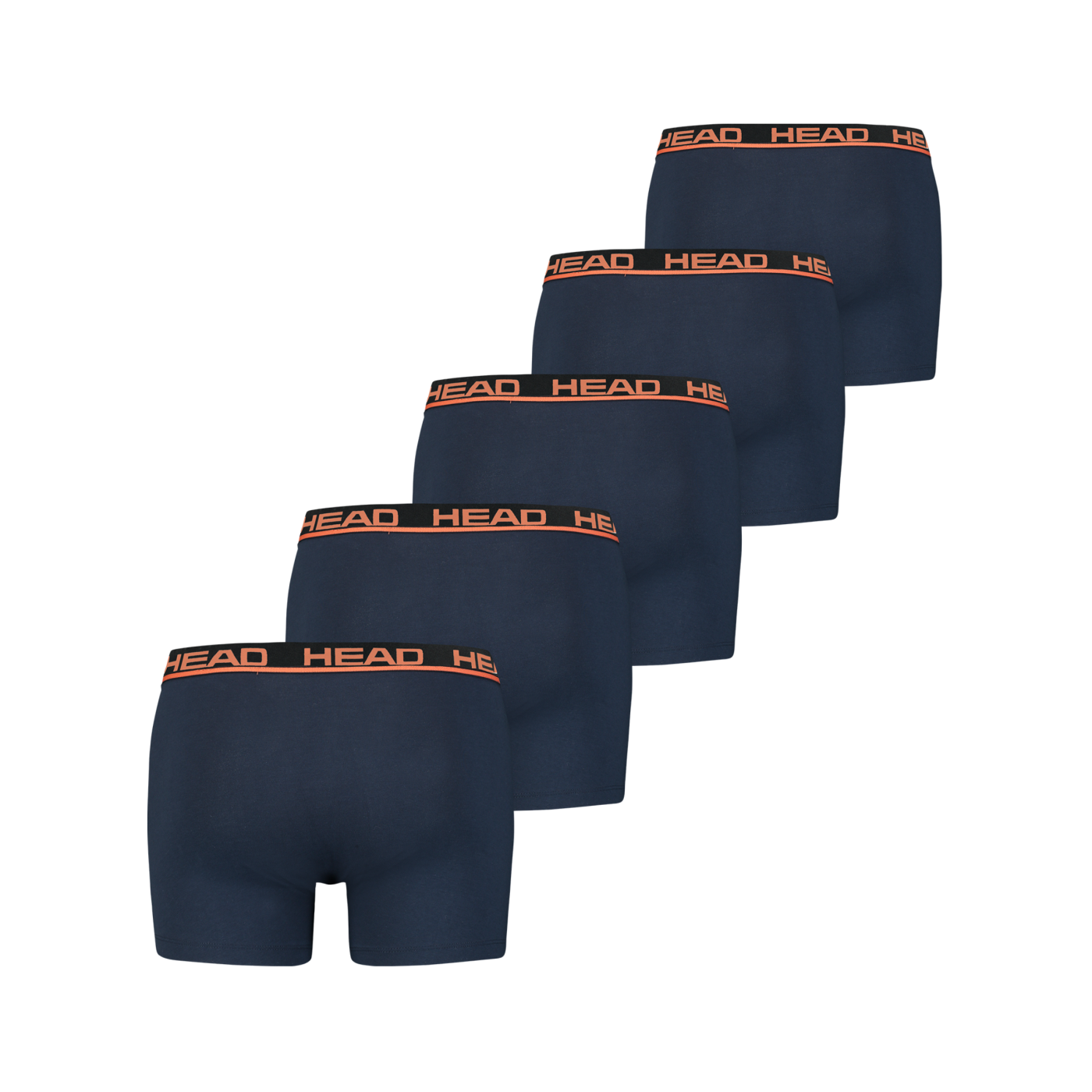 HEAD Basic Boxer 5er Pack Blau Orange F012