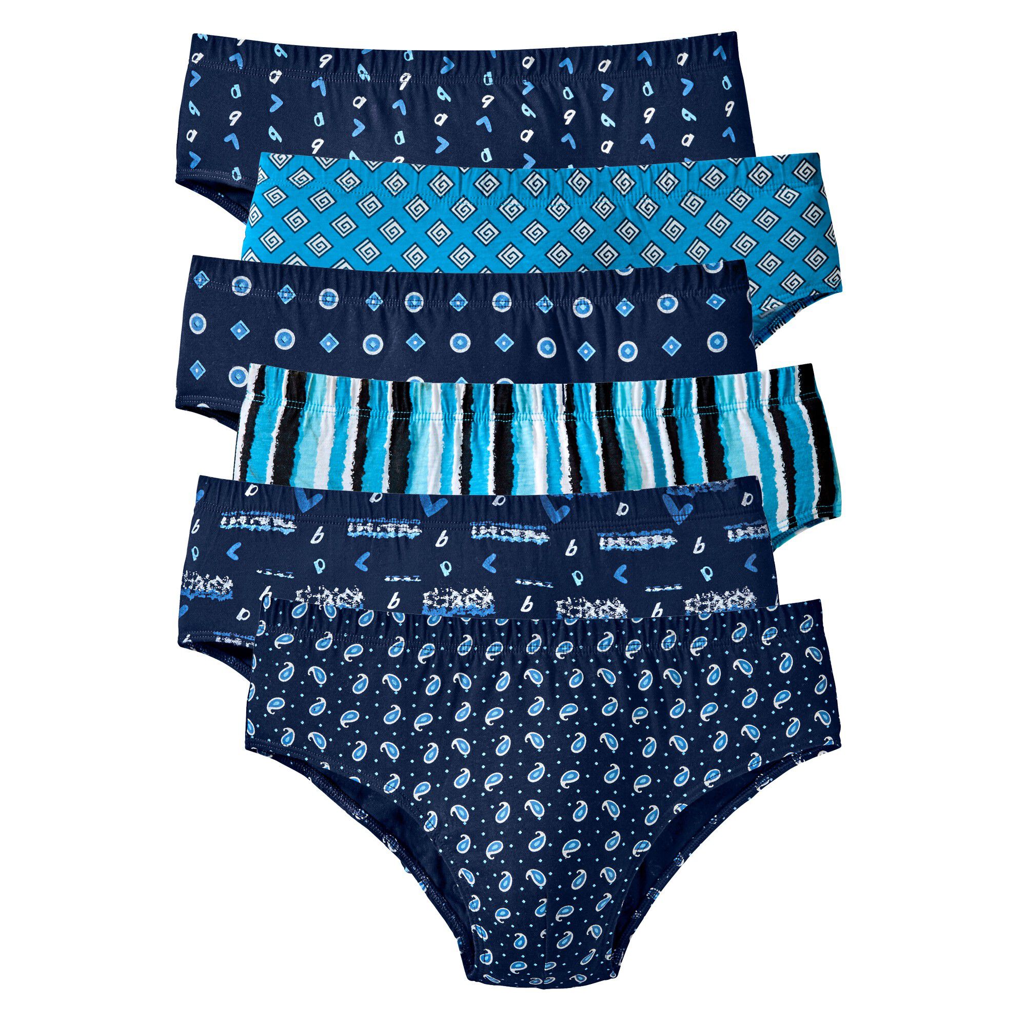 Slip fermé imprimé assorti taille confort