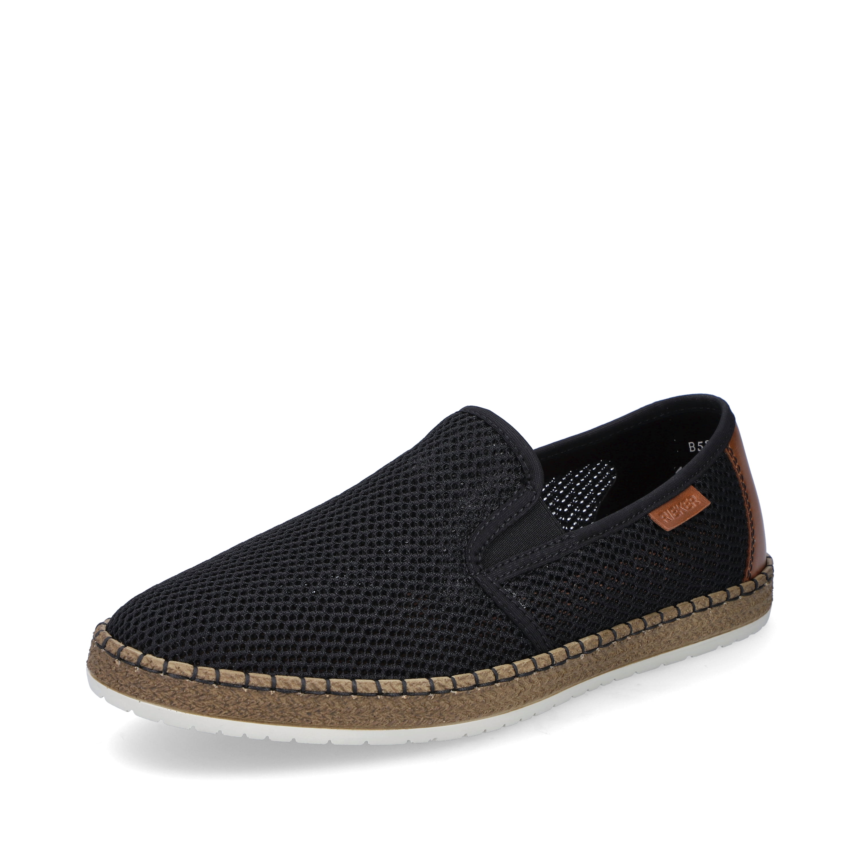 Rieker Herren Slipper nachtschwarz