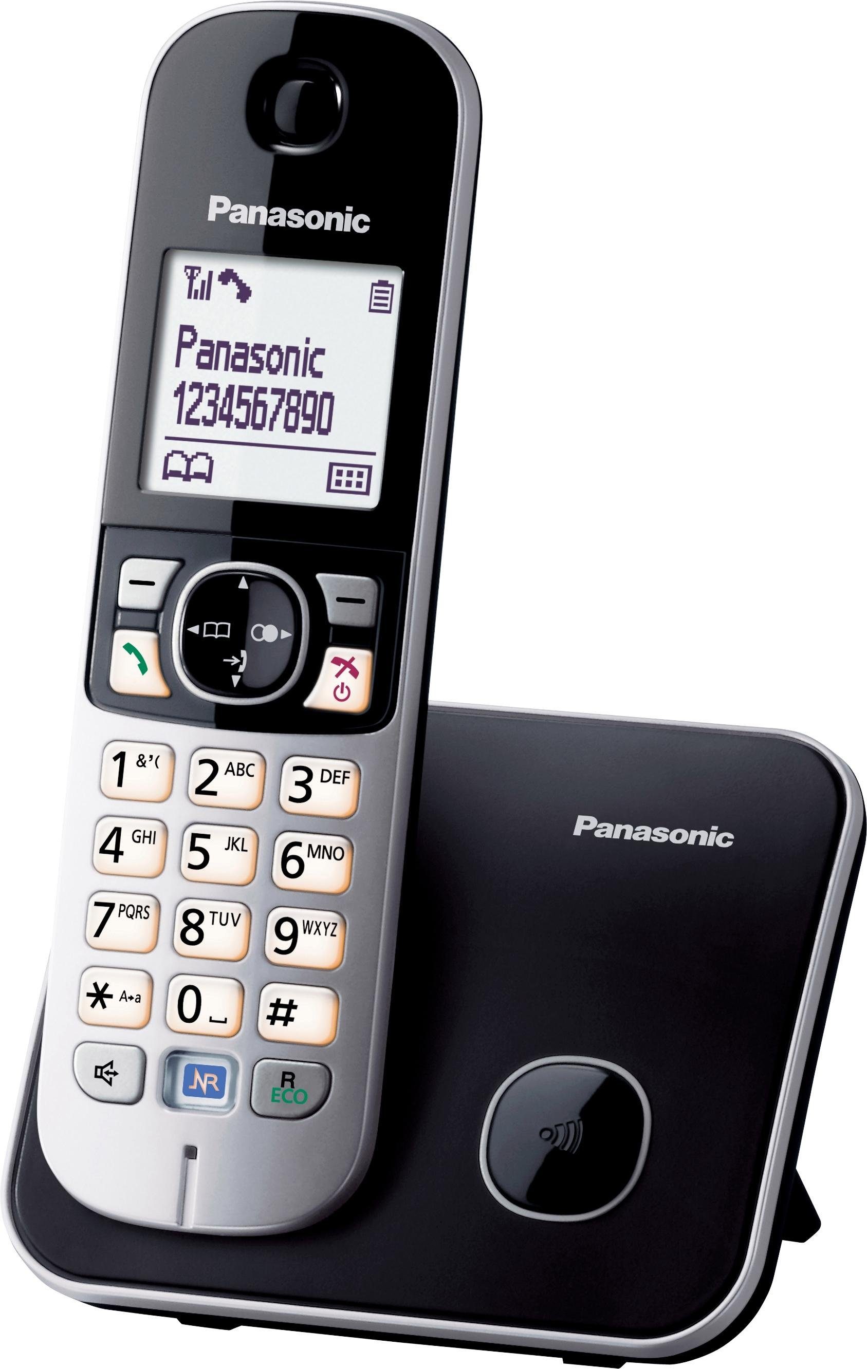Panasonic KX-TG6811GS Schnurloses DECT-Telefon (Mobilteile: 1, mit Anrufer- und Wahlsperre)