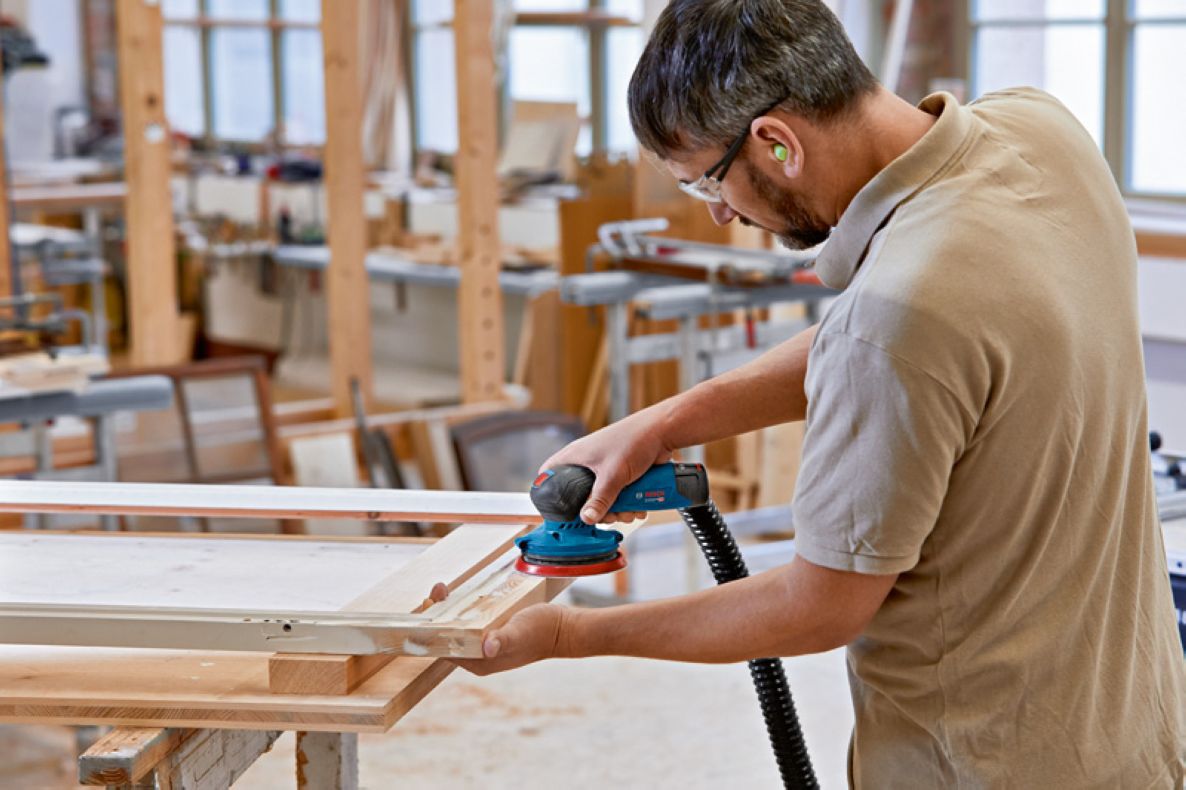 Bosch Blue 0601372100 GEX 12V-125 Professional Orbitální bruska 125 mm 12V bez baterií v L-Boxxu