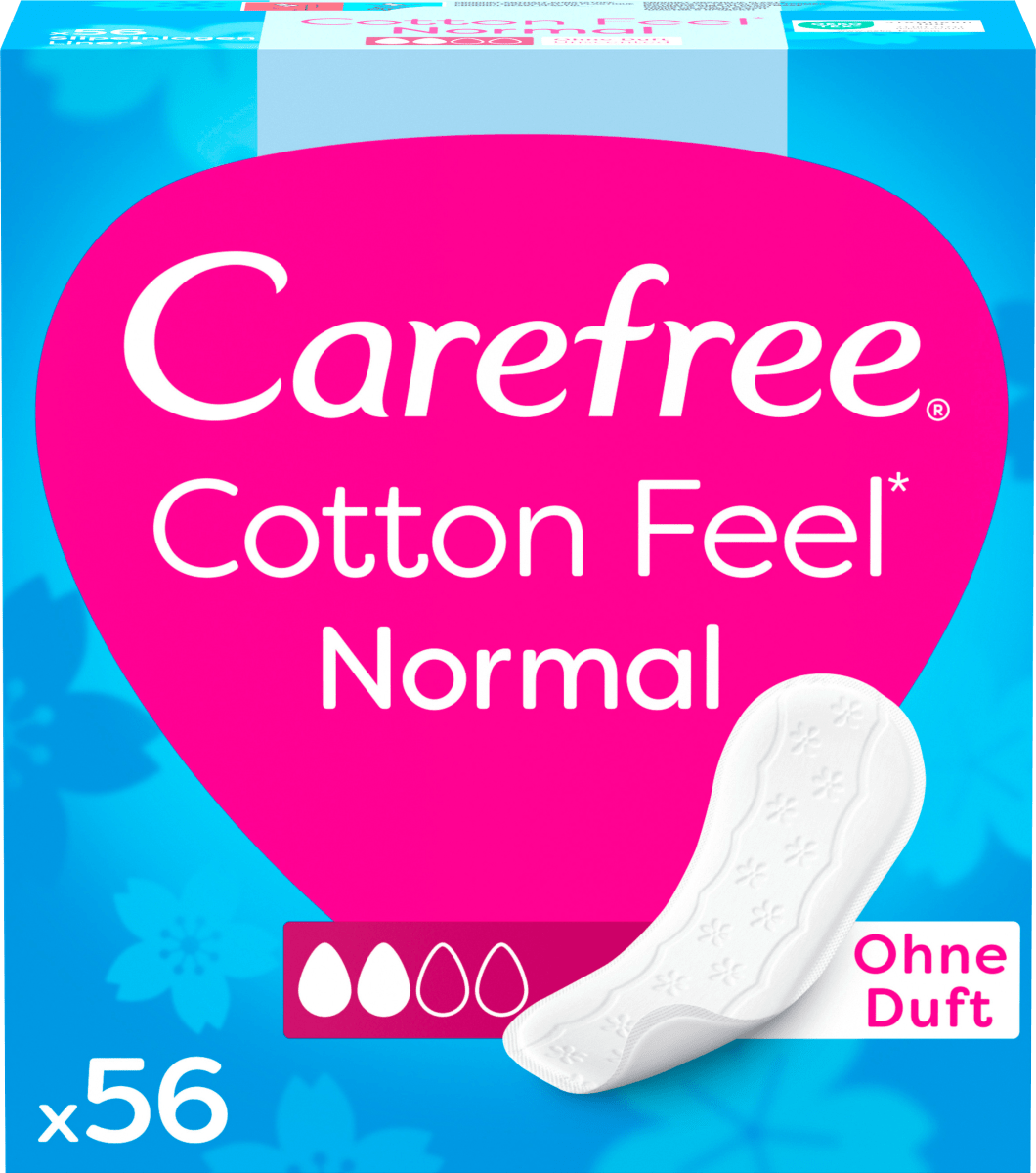 Slipeinlagen Cotton Feel Normal ohne Duft, 56 St