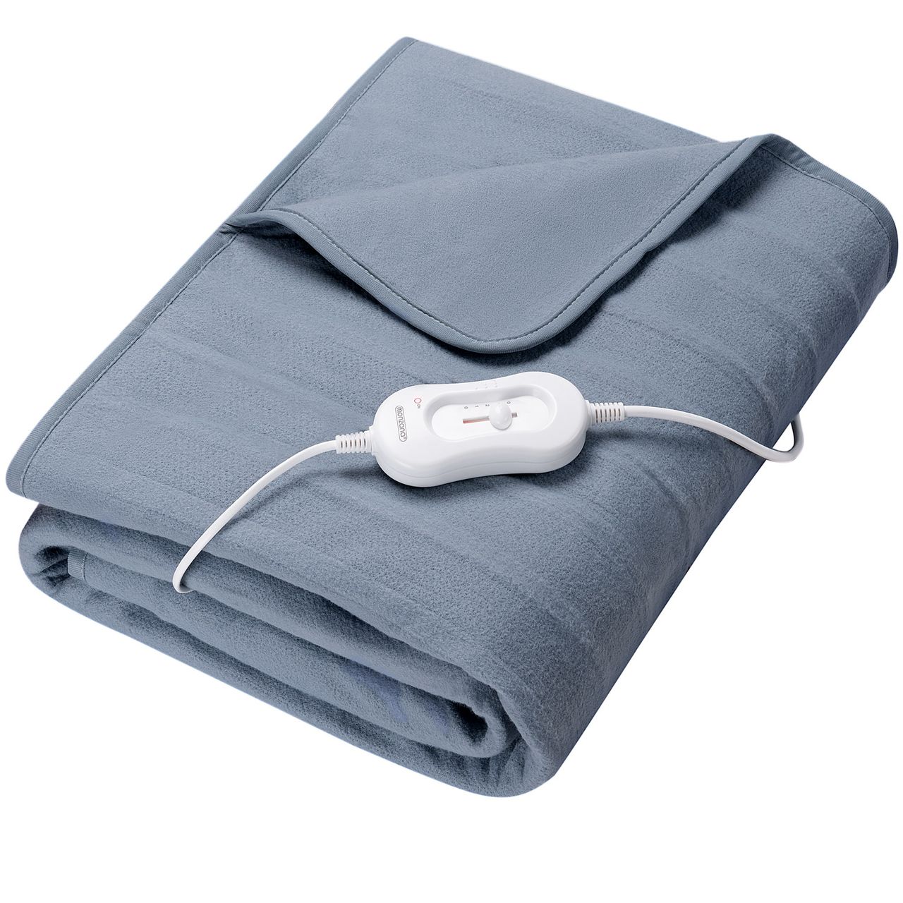 Casaria Deuba Heizdecke Wärmeunterbett Blau-Grau