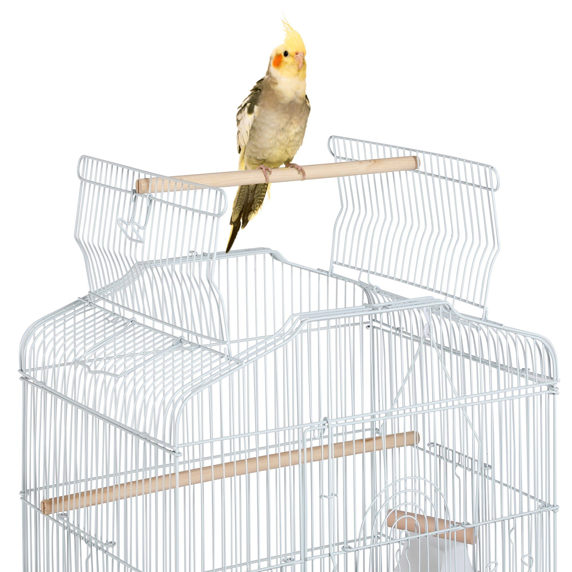 Yaheetech Vogelkäfig Vogelvoliere, Vogelhaus für Papagei Wellensittich