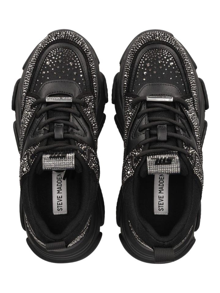 Steve Madden Halbschuhe in Schwarz/Silber günstig kaufen