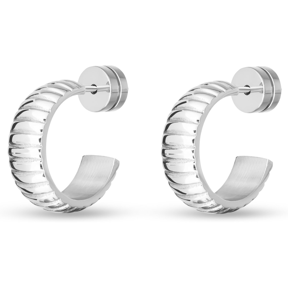 Esprit Créoles Acier inoxydable Boucles d'oreilles
