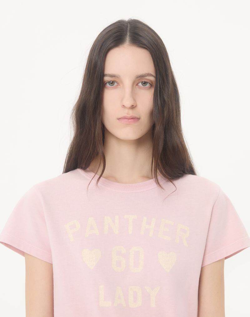 Camiseta de algodão estampada