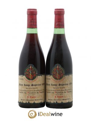 Mâcon Superieur Confrérie des Chevaliers de Tastevin Thorin 1959 - Lot de 2 Bouteilles