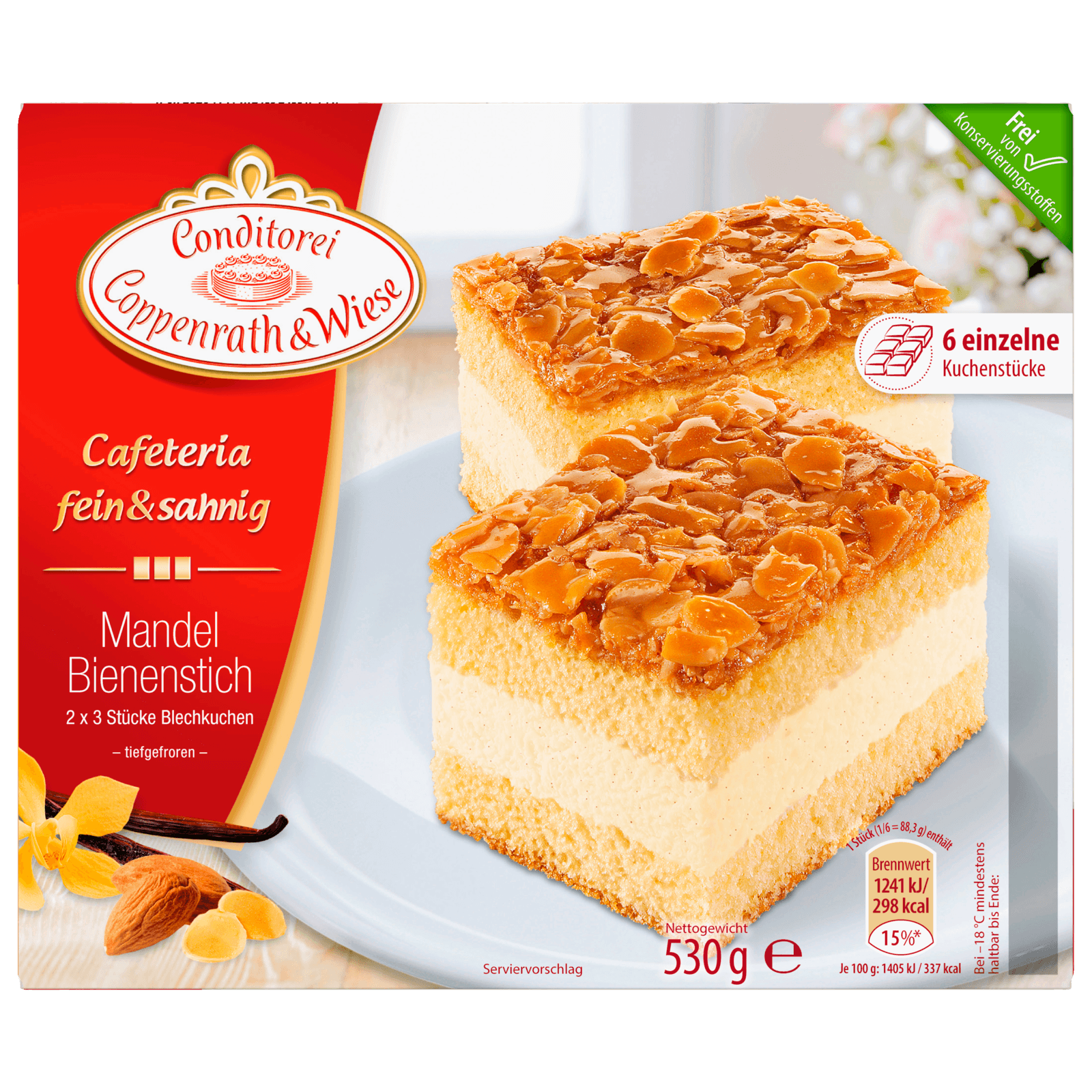 Coppenrath & Wiese Blechkuchen Mandel Bienenstich 530g