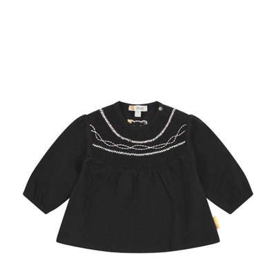 Bluse langarm, dunkelblau für Mädchen